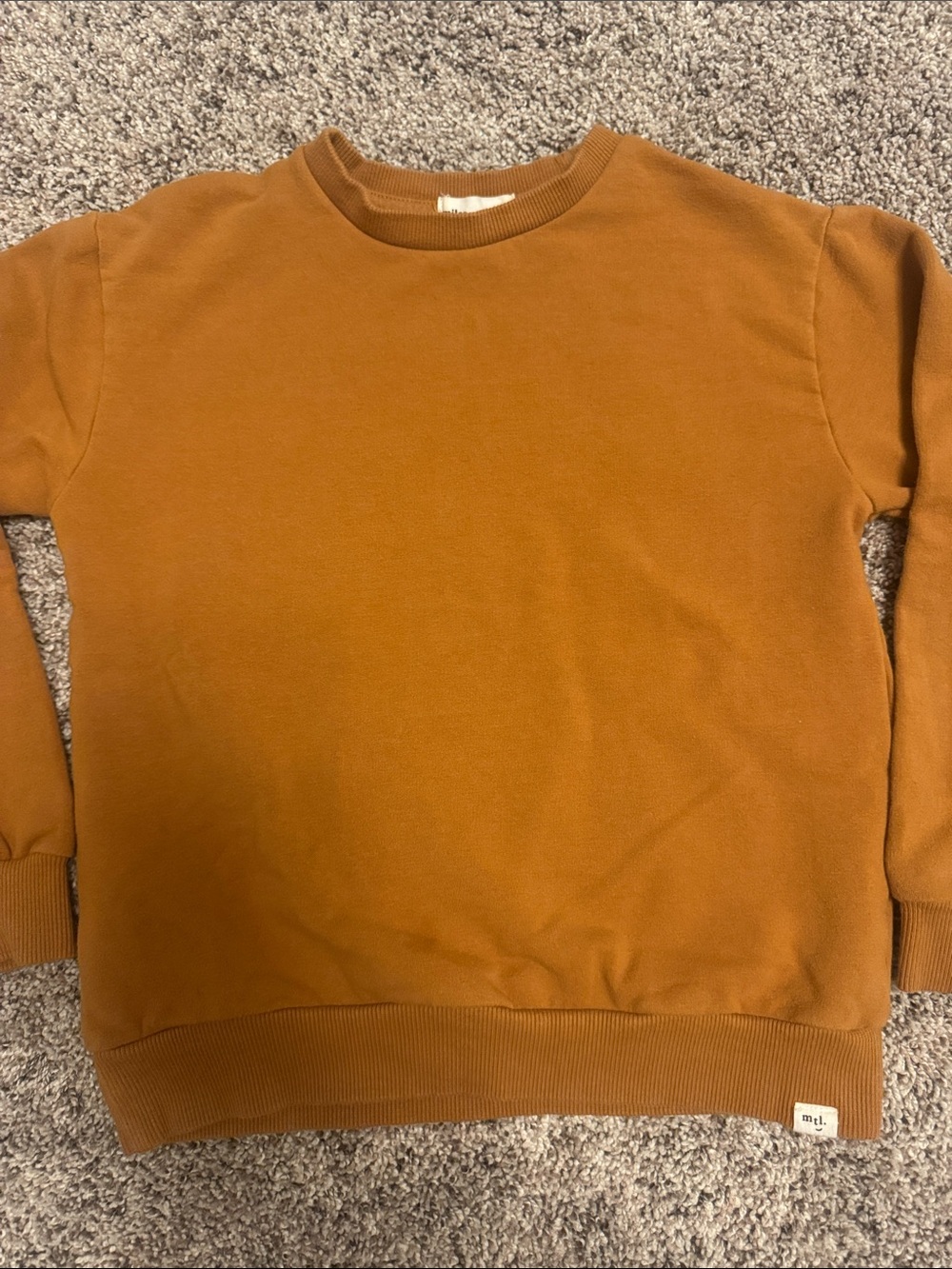 Miles the Labrl Kids Carmel Crewneck Sweatshirt - Minimal Everyday Pullover